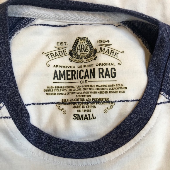 American Rag 3/4 length sleeve T-shirt - Picture 4 of 4